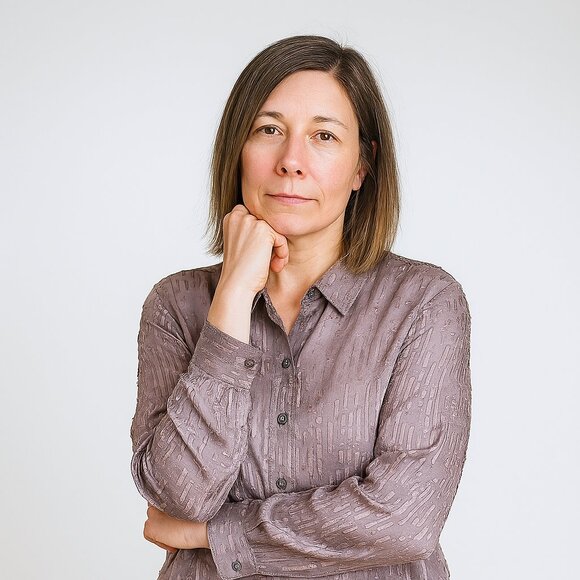 New York & Co Sheer Silk Blend Button-Up Blouse Long Sleeves Purple Gray Large - Picture 3 of 16